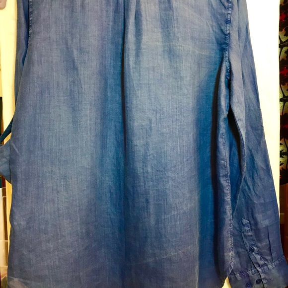 Calvin Klein Long Sleeve/RollUp Linen/Ramie - Picture 8 of 8